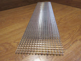 Commercial Ceiling Light Fixture Fluorescent Parabolic Louver 48-in Silver -- Used