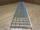 Commercial Ceiling Light Fixture Fluorescent Parabolic Louver 48-in Silver -- Used