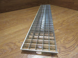 Commercial Ceiling Light Fixture Fluorescent Parabolic Louver 48-in Silver -- Used
