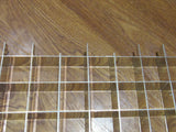 Commercial Ceiling Light Fixture Fluorescent Parabolic Louver 48-in Silver -- Used