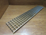 Commercial Ceiling Light Fixture Fluorescent Parabolic Louver 48-in Silver -- Used