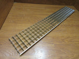 Commercial Ceiling Light Fixture Fluorescent Parabolic Louver 48-in Silver -- Used