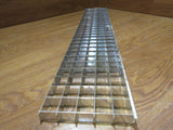 Commercial Ceiling Light Fixture Fluorescent Parabolic Louver 48-in Silver -- Used
