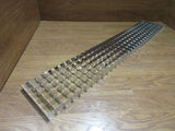 Commercial Ceiling Light Fixture Fluorescent Parabolic Louver 48-in Silver -- Used