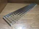Commercial Ceiling Light Fixture Fluorescent Parabolic Louver 48-in Silver -- Used