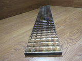 Commercial Ceiling Light Fixture Fluorescent Parabolic Louver 48-in Silver -- Used