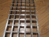 Commercial Ceiling Light Fixture Fluorescent Parabolic Louver 48-in Silver -- Used