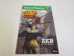 Lucaseum Press Star Wars Rebels ZEB To The Rescue Disney Childrens Paperback -- Used