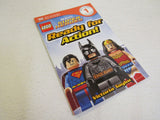 DK Publishing Lego DC Universe Super Heroes Ready For Action Childrens Paperback -- Used