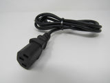 Standard Power Cord 5.5 ft NEMA 5-15P IEC C13 -- New