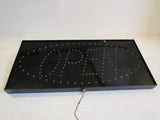 Standard Lite Up OPEN Sign Black Neon Rainbow Light Plastic -- Used