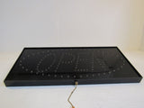 Standard Lite Up OPEN Sign Black Neon Rainbow Light Plastic -- Used