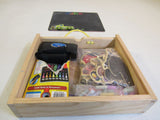 Designer Children Chalk Board Set White Board On Back Wood -- Used