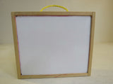 Designer Children Chalk Board Set White Board On Back Wood -- Used