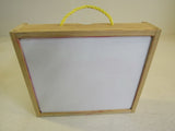 Designer Children Chalk Board Set White Board On Back Wood -- Used