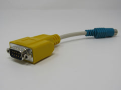 Standard Serial DB9 Male to S Video Data Cable Adapter 5 Inches -- Used