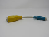 Standard Serial DB9 Male to S Video Data Cable Adapter 5 Inches -- Used