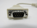 Standard Serial DB9 Male to S Video Data Cable Adapter 5 Inches -- Used