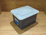 Office Max Stackable File Tote Letter & Legal 18in x 14.5in x 11in OM99658 -- Used