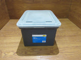 Office Max Stackable File Tote Letter & Legal 18in x 14.5in x 11in OM99658 -- Used