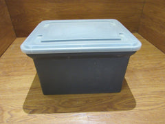 Office Max Stackable File Tote Letter & Legal 18in x 14.5in x 11in OM99658 -- Used