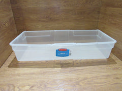 Rubbermaid Storage Box Wrap N Craft 34in x 19.5in x 12.5in 214100-2 -- Used