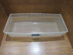 Rubbermaid Storage Box Wrap N Craft 34in x 19.5in x 12.5in 214100-2 -- Used