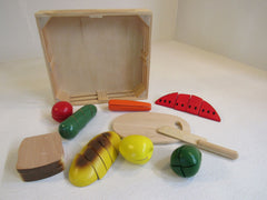 Melissa & Doug Cutting Food Wooden 487 -- Used