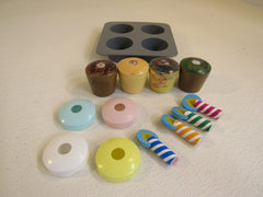 Melissa & Doug Bake & Decorate Cupcake Set Wooden 4019 -- Used