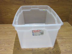 Sterilite Storage Tote 23in x 17in x 11.5in 58-Qt 55-L Vintage -- Used