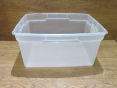 Sterilite Storage Tote 23in x 17in x 11.5in 58-Qt 55-L Vintage -- Used