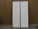 Set of Bifold Closet Doors 80-in x 24-in White Masonite