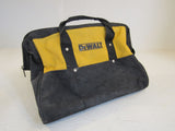 DeWalt Power Tool Bag 17in x 11in x 4in Black/Yellow Canvas -- Used