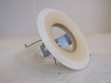 Halo Light Fixture Can Ring Splay Trim 6-in White 327P Metal -- Used