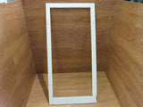 Custom Made Exterior Storm Window Frame 50.125in x 24in x 1in White Wood -- Used