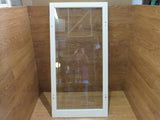 Custom Made Exterior Storm Window 50.25in x 24.875in x 0.875in Clear/White Wood -- Used