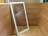 Custom Made Exterior Storm Window 50.375in x 23.875in x 0.875in Clear/White Wood -- Used