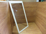 Custom Made Exterior Storm Window 50.5in x 24.875in x 0.875in Clear/White Wood -- Used