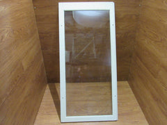 Custom Made Exterior Storm Window 50.5in x 24in x 1in Clear/White Wood -- Used