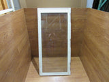 Custom Made Exterior Storm Window 50.5in x 24in x 1in Clear/White Wood -- Used