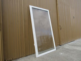 Custom Made Exterior Storm Window 66.75in x 36.5in x 1in Clear/White Wood -- Used