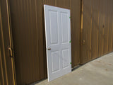 Standard Interior Door Hollow Core 4 Panel 80-in x 36-in White Hardboard -- Used
