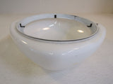 Designer Square Light Lamp Shade 13-in 11-5/8in OD Opening White Glass -- Used