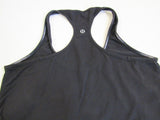 Lululemon Athletic Tank Top Black Racerback Size 6-8 Luon Female -- Used
