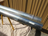Porter Batten Tubes 2-1/2-in x 12-ft Lot of 2 Silver 2493 Zinc Metal -- New