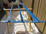 Commercial Angle Iron With Brackets 2-in x 2-in Lot of 3 Royal Blue Steel -- New