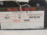Abrasive Sanding Disk Gold VEL 8VAC 60 Grit PSA 5in 11 Count 520828 -- New