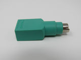 Microsoft PS2 6-Pin-Mini Port to USB-A Adapter Male Female -- Used