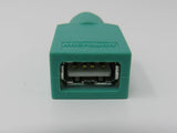 Microsoft PS2 6-Pin-Mini Port to USB-A Adapter Male Female -- Used