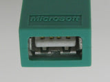 Microsoft PS2 6-Pin-Mini Port to USB-A Adapter Male Female -- Used